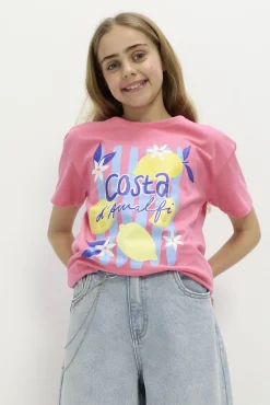 T-Shirt - Glitzerprint - pink