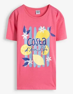 T-Shirt - Glitzerprint - pink