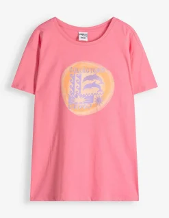 T-Shirt - Glitzerprint - pink