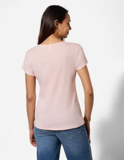 T-Shirt - Glitzerprint - rosa