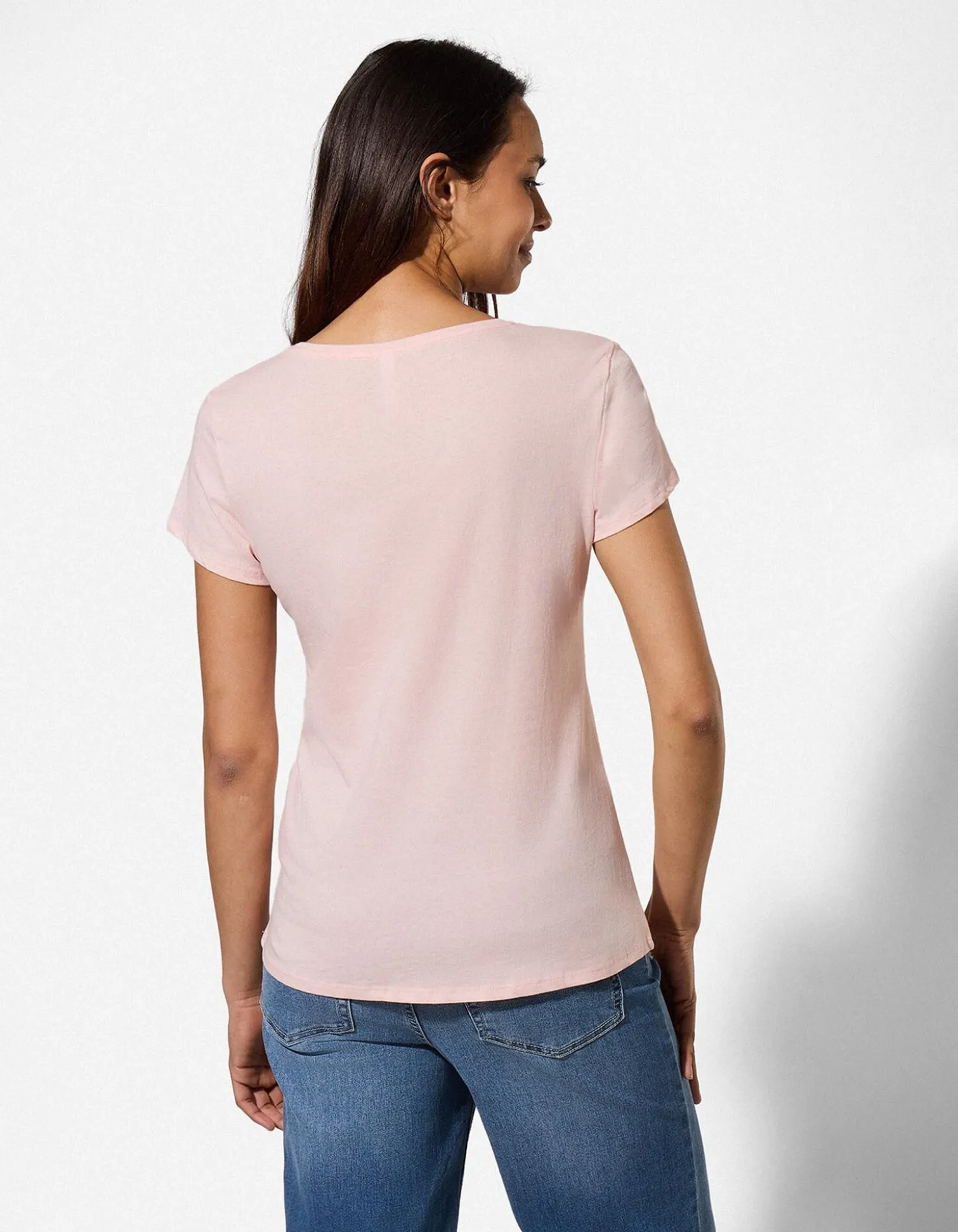 T-Shirt - Glitzerprint - rosa