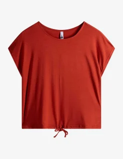 T-Shirt - Knotendetail - Orange