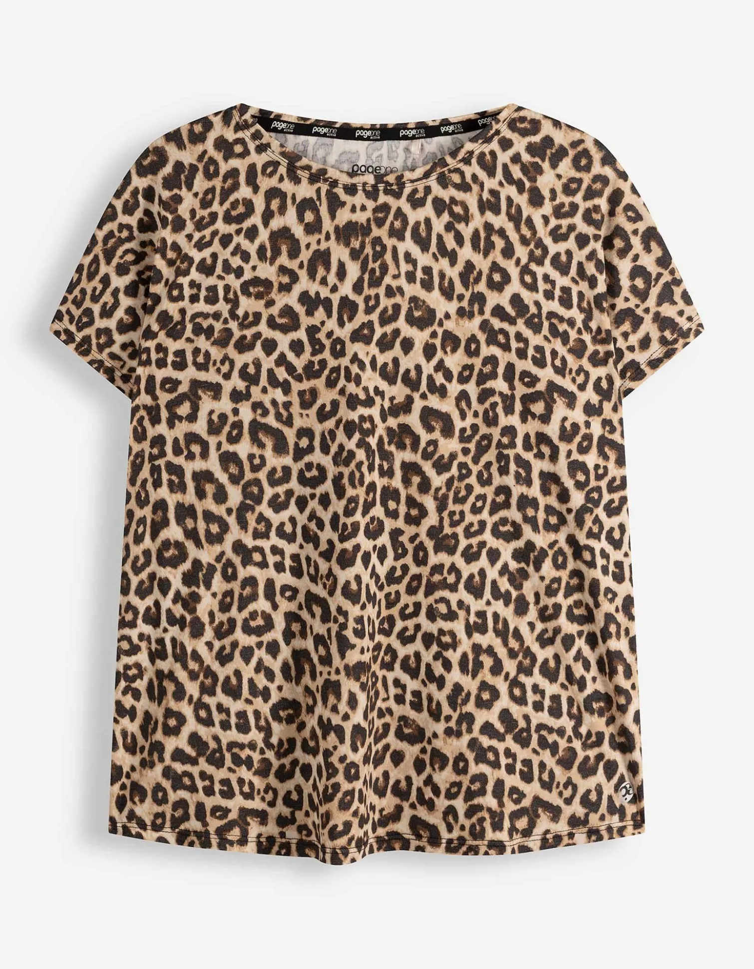 T-Shirt - Leopardenmuster - beige
