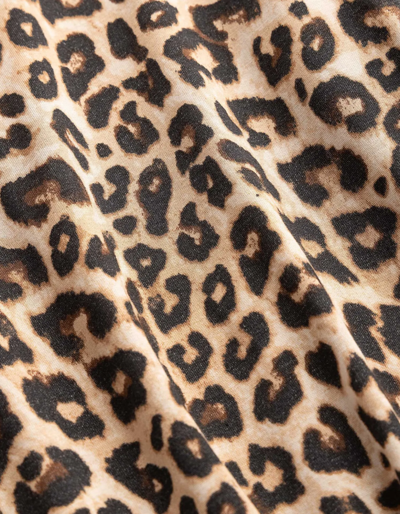T-Shirt - Leopardenmuster - beige