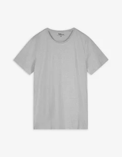 T-Shirt - Meliert - grau