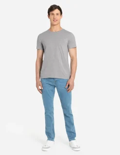 T-Shirt - Meliert - grau