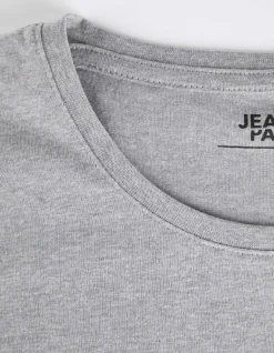 T-Shirt - Meliert - grau