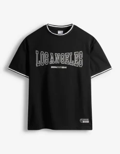 T-Shirt - Mesh - schwarz