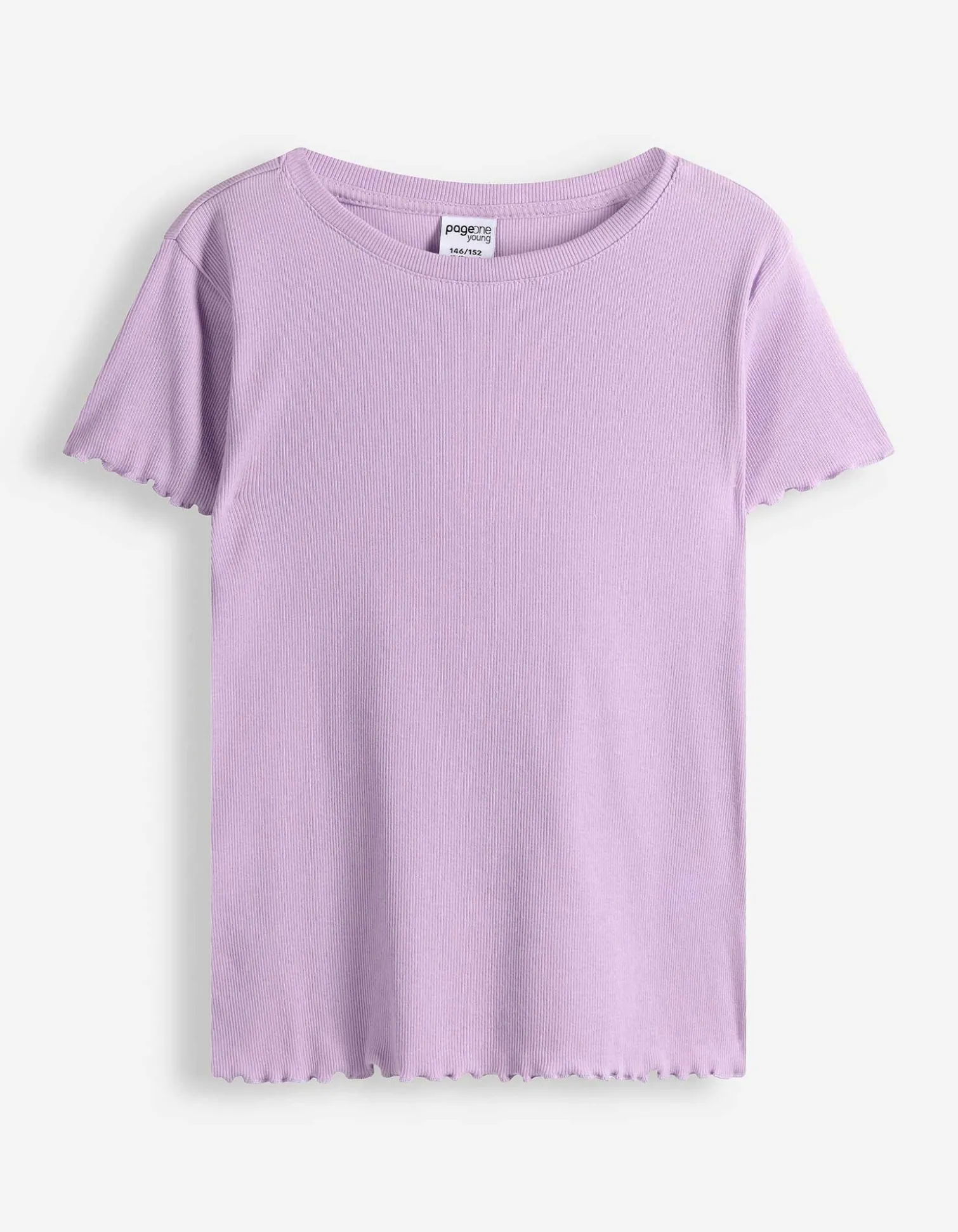 T-Shirt - Muschelsaum - Pink