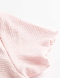 T-Shirt - Muschelsaum - rosa