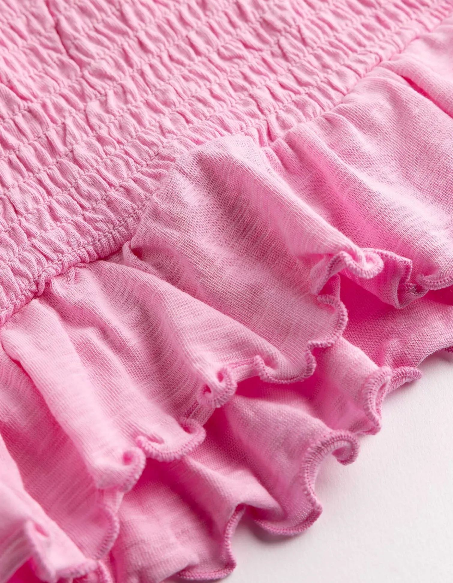 T-Shirt - Muschelsaum - rosa