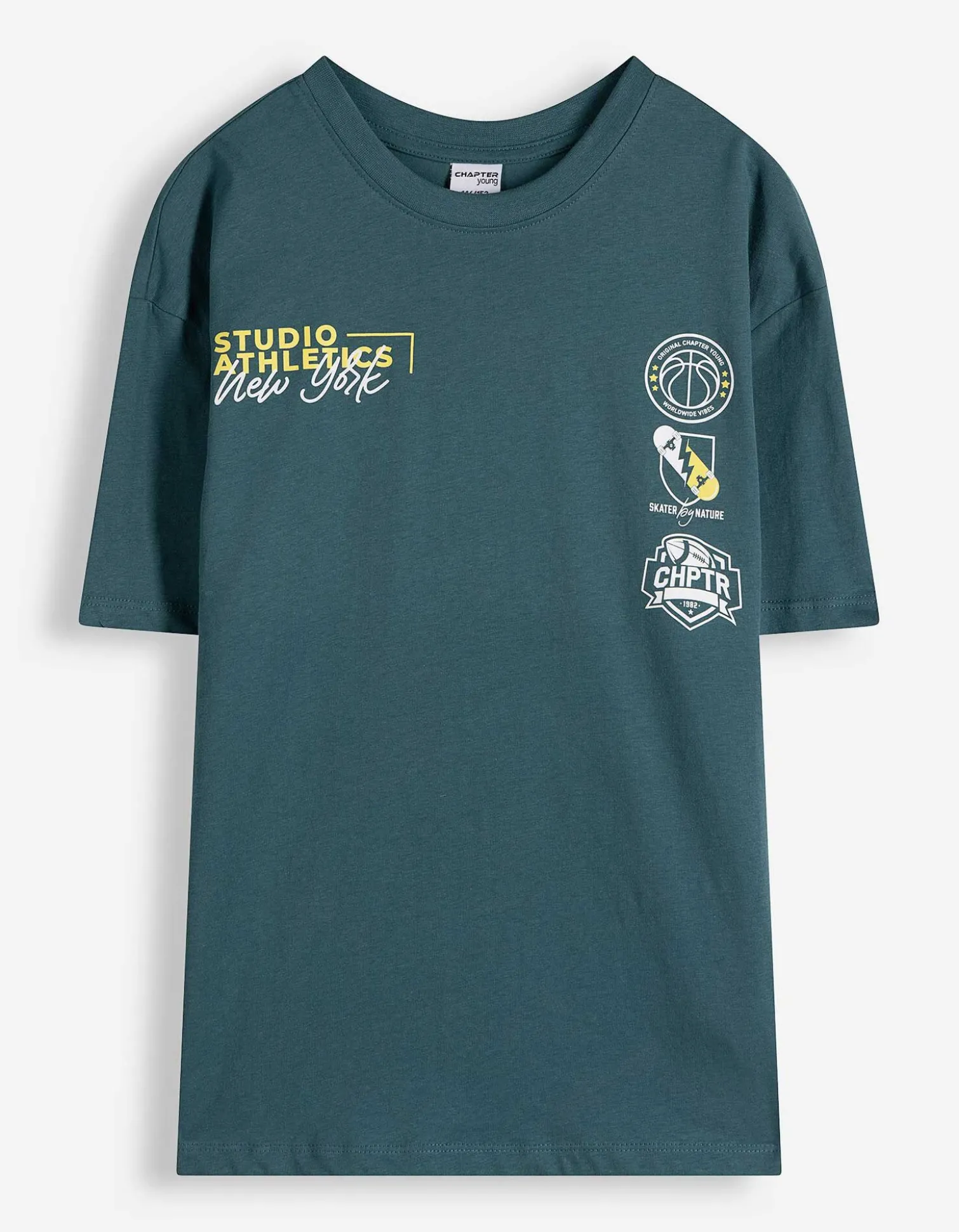 T-Shirt - Oversized Fit - dunkelgrün