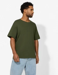 T-Shirt - Oversized Fit - dunkelgrün