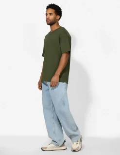 T-Shirt - Oversized Fit - dunkelgrün