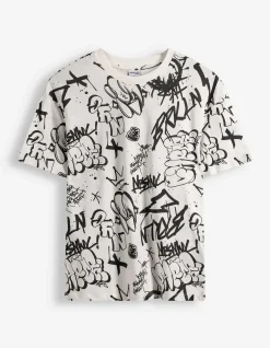 T-Shirt - Oversized Fit - weiß