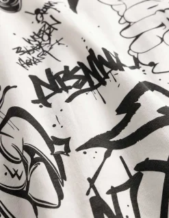 T-Shirt - Oversized Fit - weiß