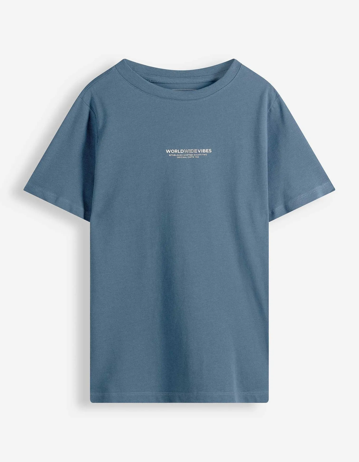 T-Shirt - Piqué - dunkelblau