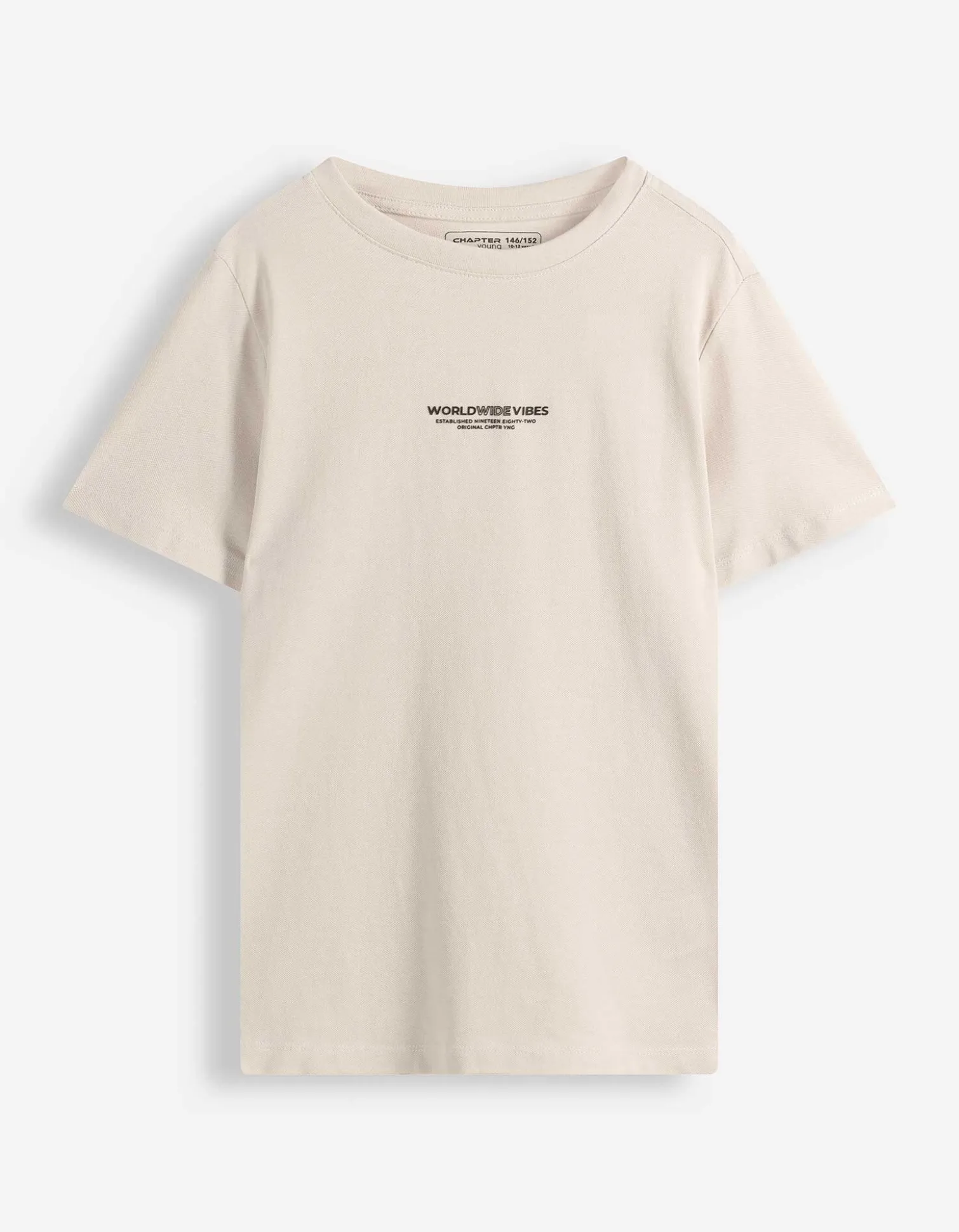 T-Shirt - Piqué - hellgrau