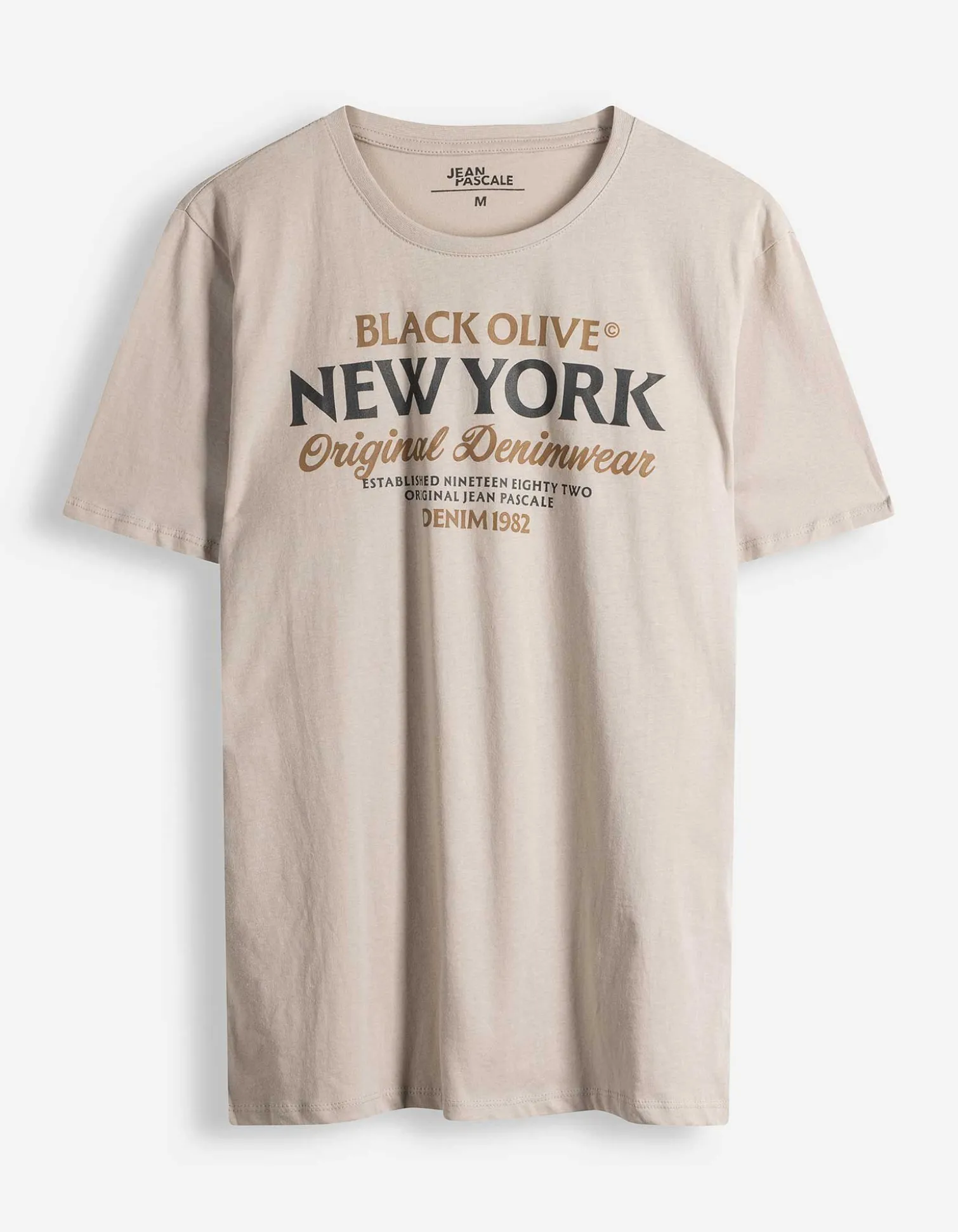 T-Shirt - Print - beige
