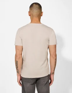 T-Shirt - Print - beige