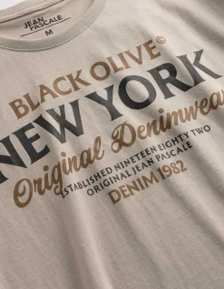 T-Shirt - Print - beige