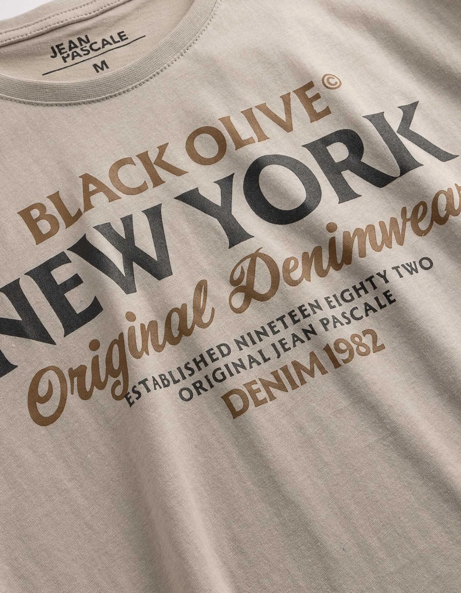 T-Shirt - Print - beige