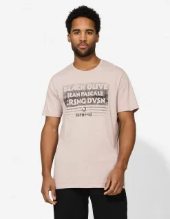 T-Shirt - Print - beige