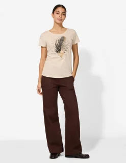 T-Shirt - Print - Beige