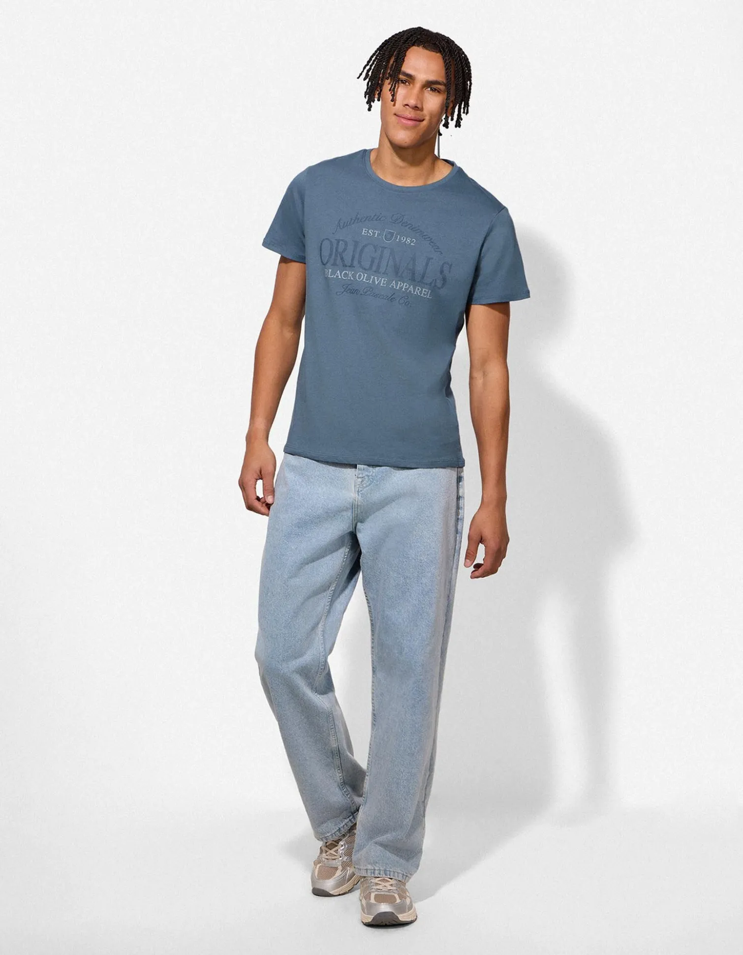 T-Shirt - Print - blau