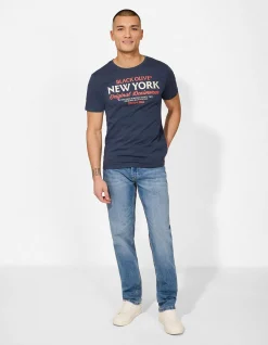 T-Shirt - Print - dunkelblau