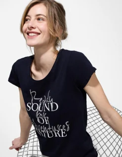 T-Shirt - Print - dunkelblau