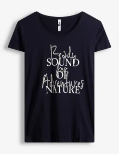T-Shirt - Print - dunkelblau