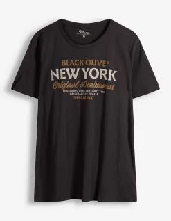 T-Shirt - Print - dunkelgrau