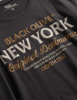 T-Shirt - Print - dunkelgrau