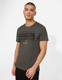 T-Shirt - Print - dunkelgrau