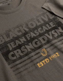 T-Shirt - Print - dunkelgrau