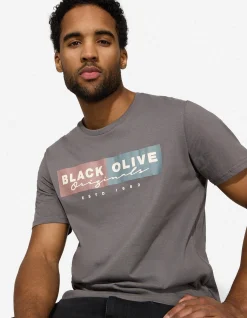 T-Shirt - Print - dunkelgrau