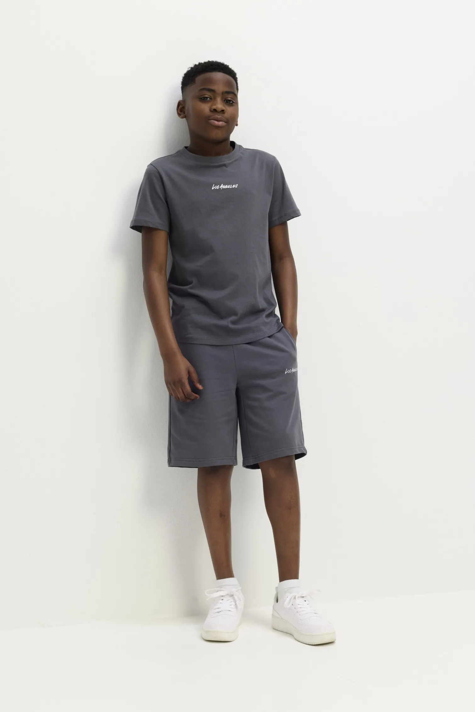 T-Shirt - Print - dunkelgrau