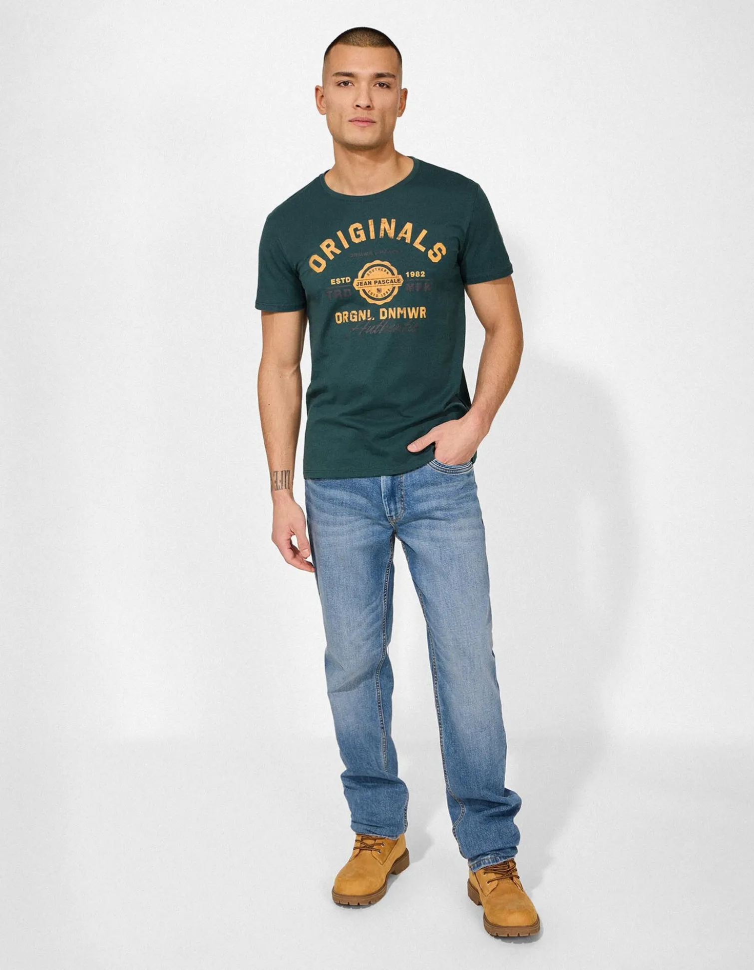 T-Shirt - Print - dunkelgrün