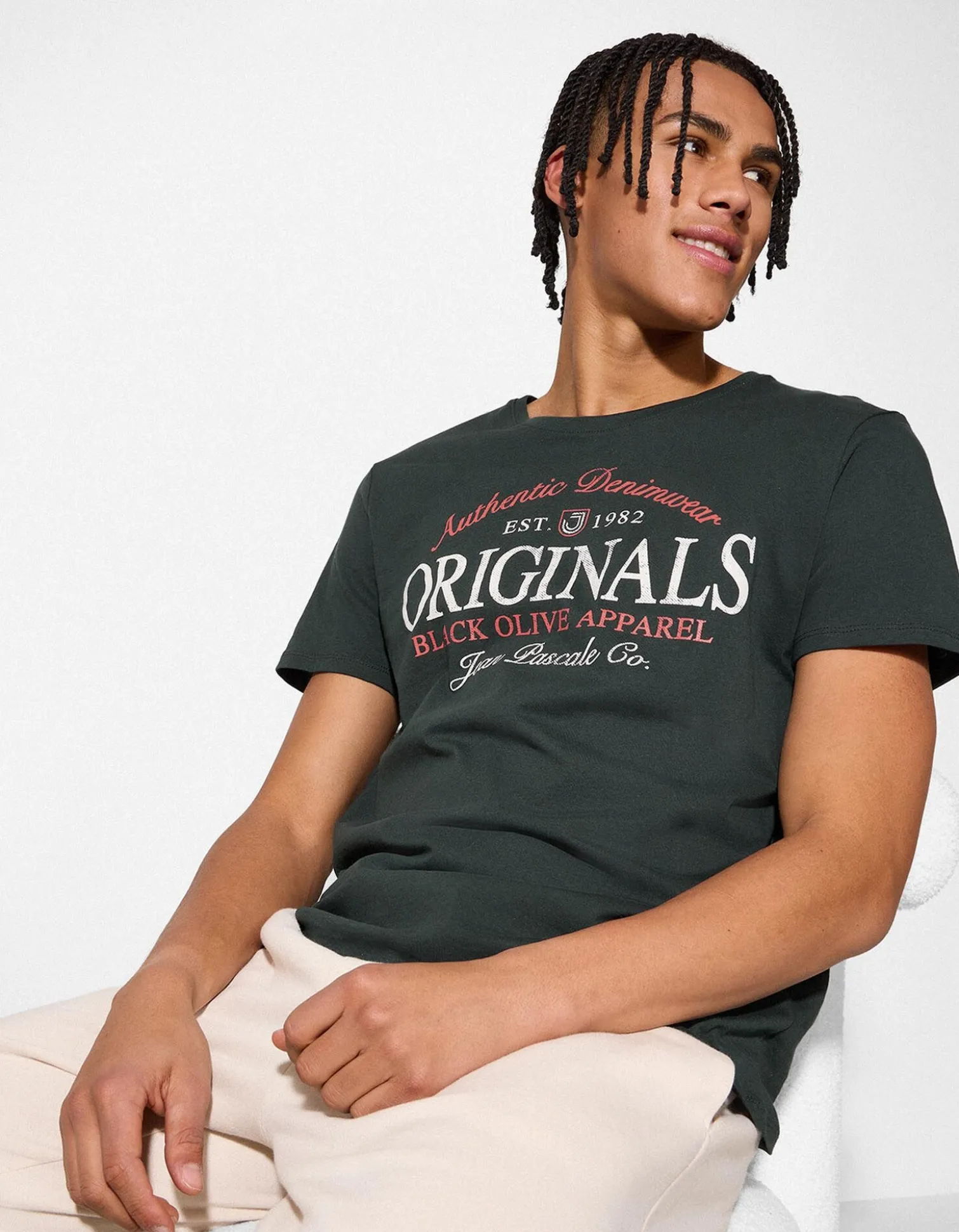 T-Shirt - Print - dunkelgrün
