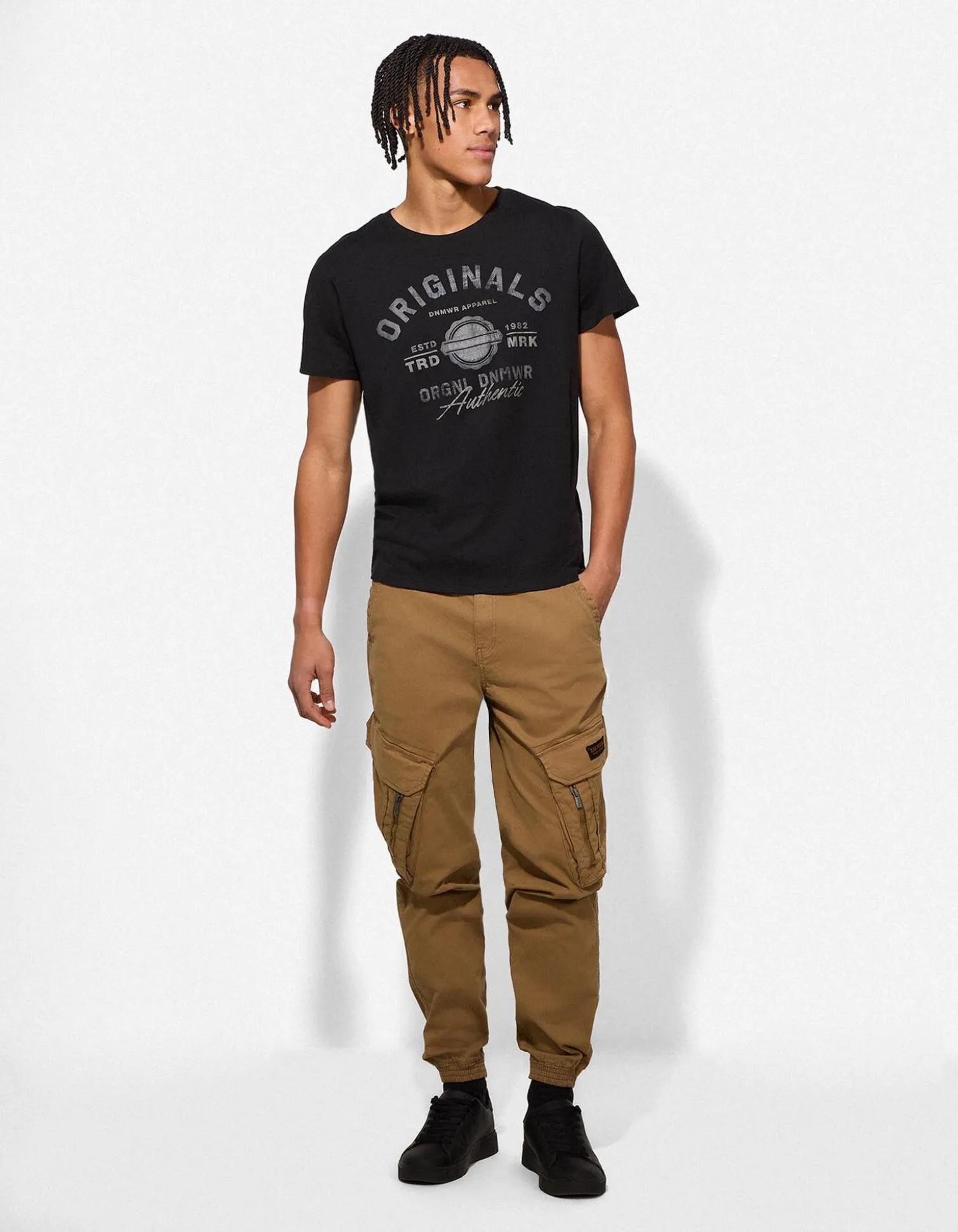 T-Shirt - Print - schwarz