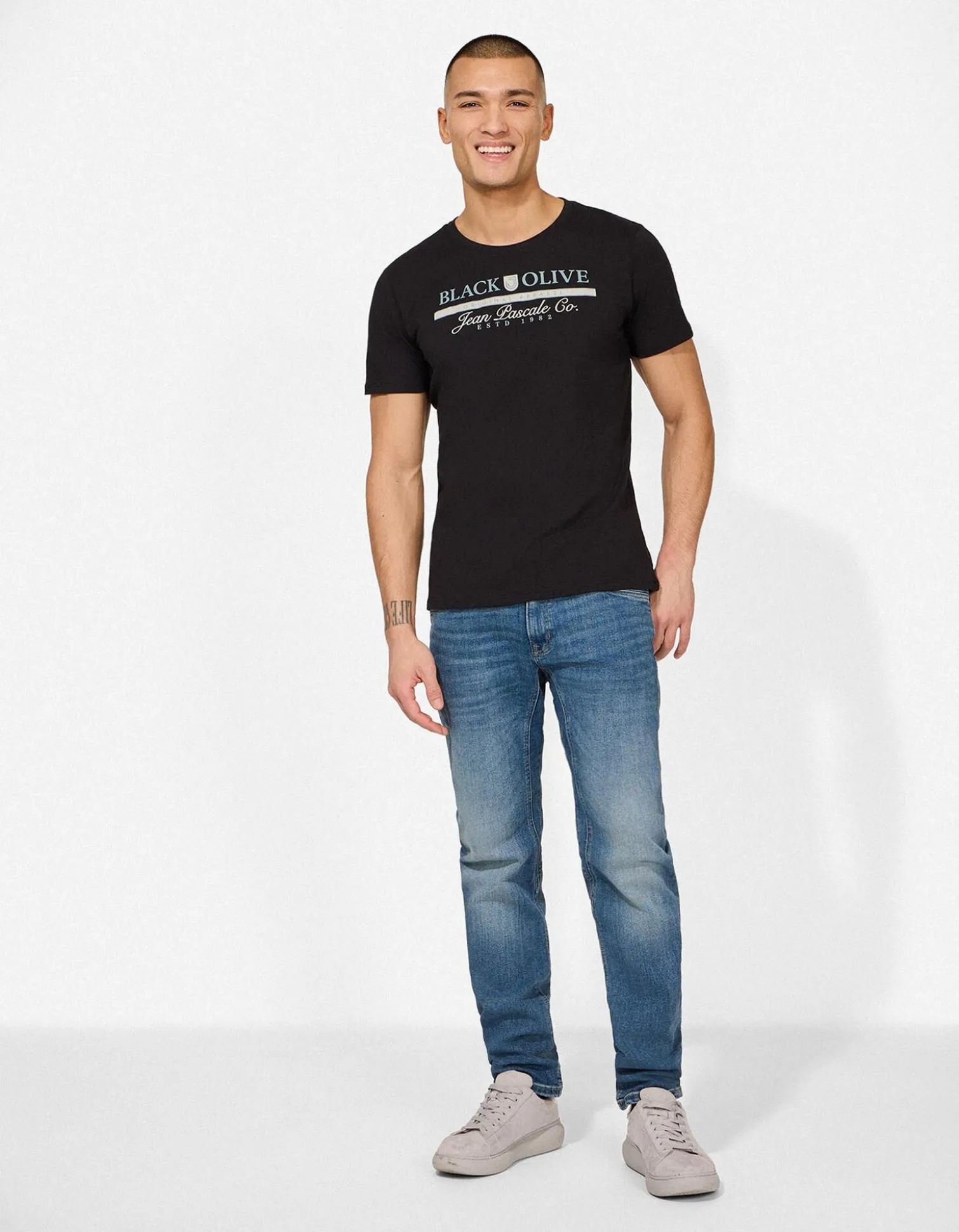 T-Shirt - Print - schwarz