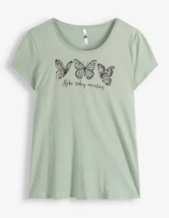 T-Shirt - Print - türkis