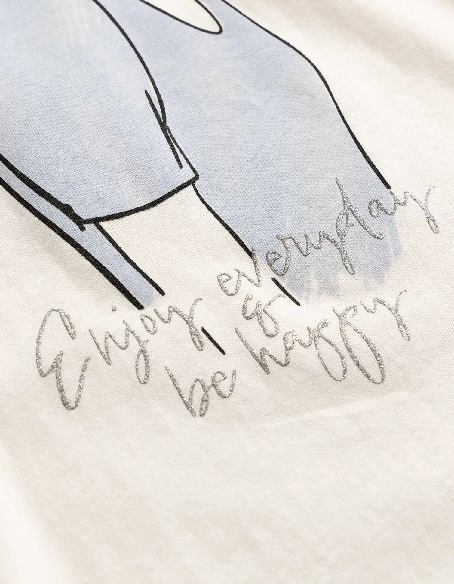 T-Shirt - Print - weiß