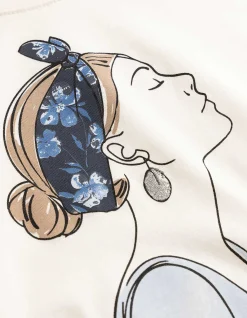 T-Shirt - Print - weiß
