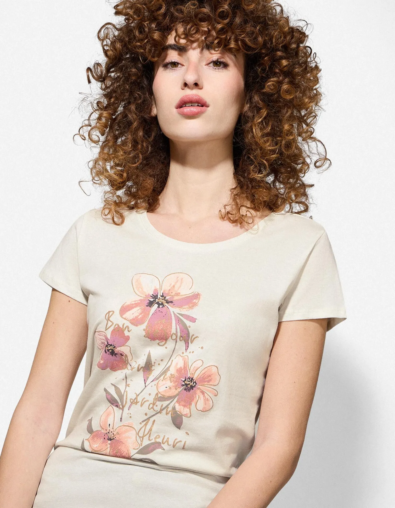 T-Shirt - Print - weiß