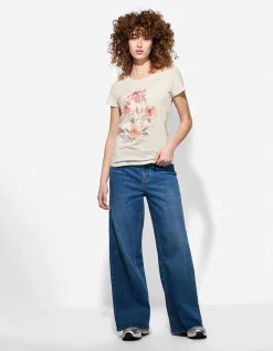 T-Shirt - Print - weiß