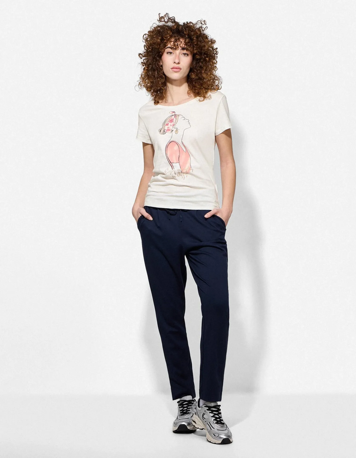 T-Shirt - Print - weiß