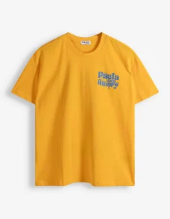 T-Shirt - Rückenprint - gelb