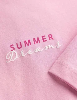 T-Shirt - Rückenprint - pink